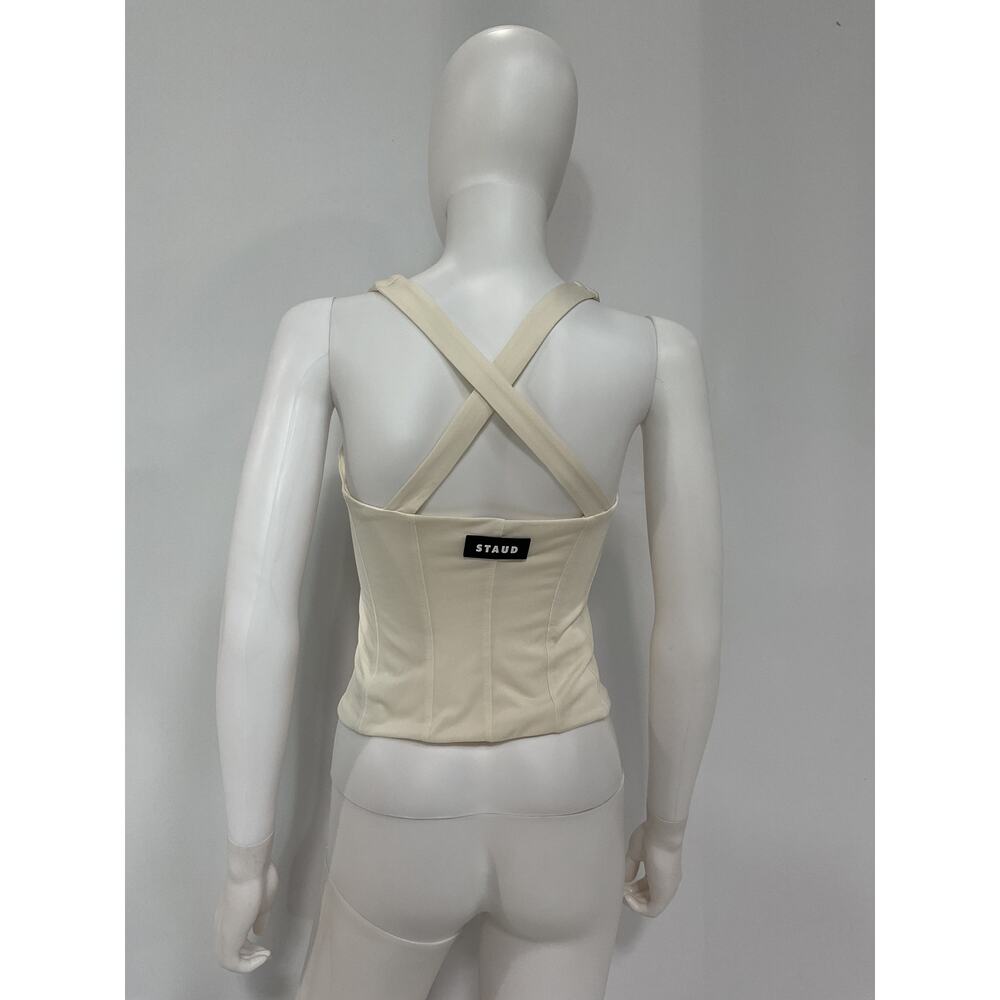 STAUD White Sleeveless Blouse - Picture 3 of 5